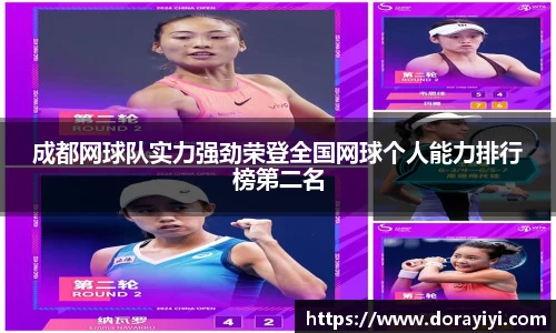 成都网球队实力强劲荣登全国网球个人能力排行榜第二名